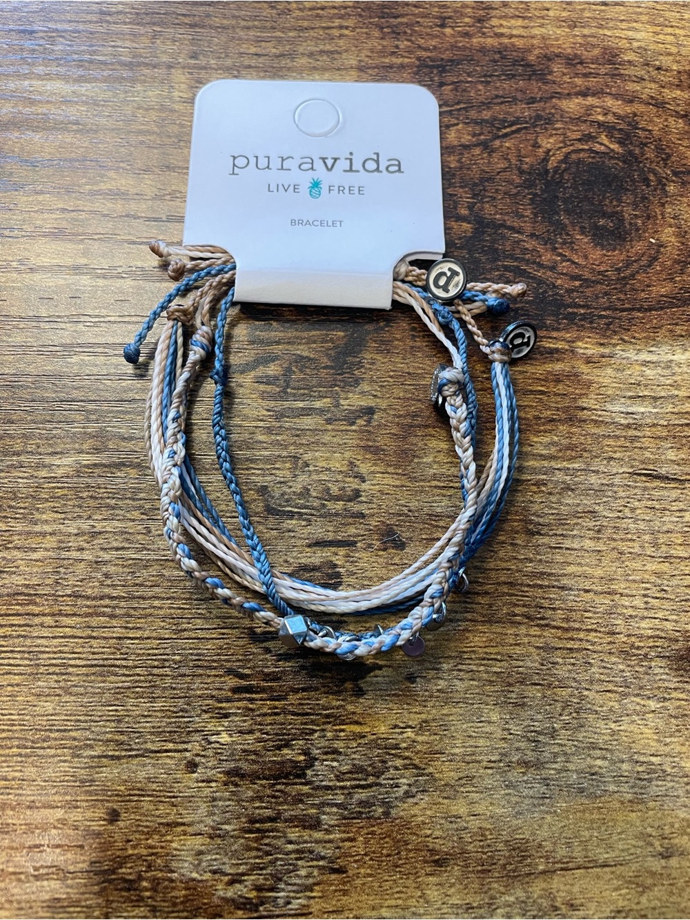 Pura Vida Yosemite Pack Blue & Tan Layered Cord Bracelet Set